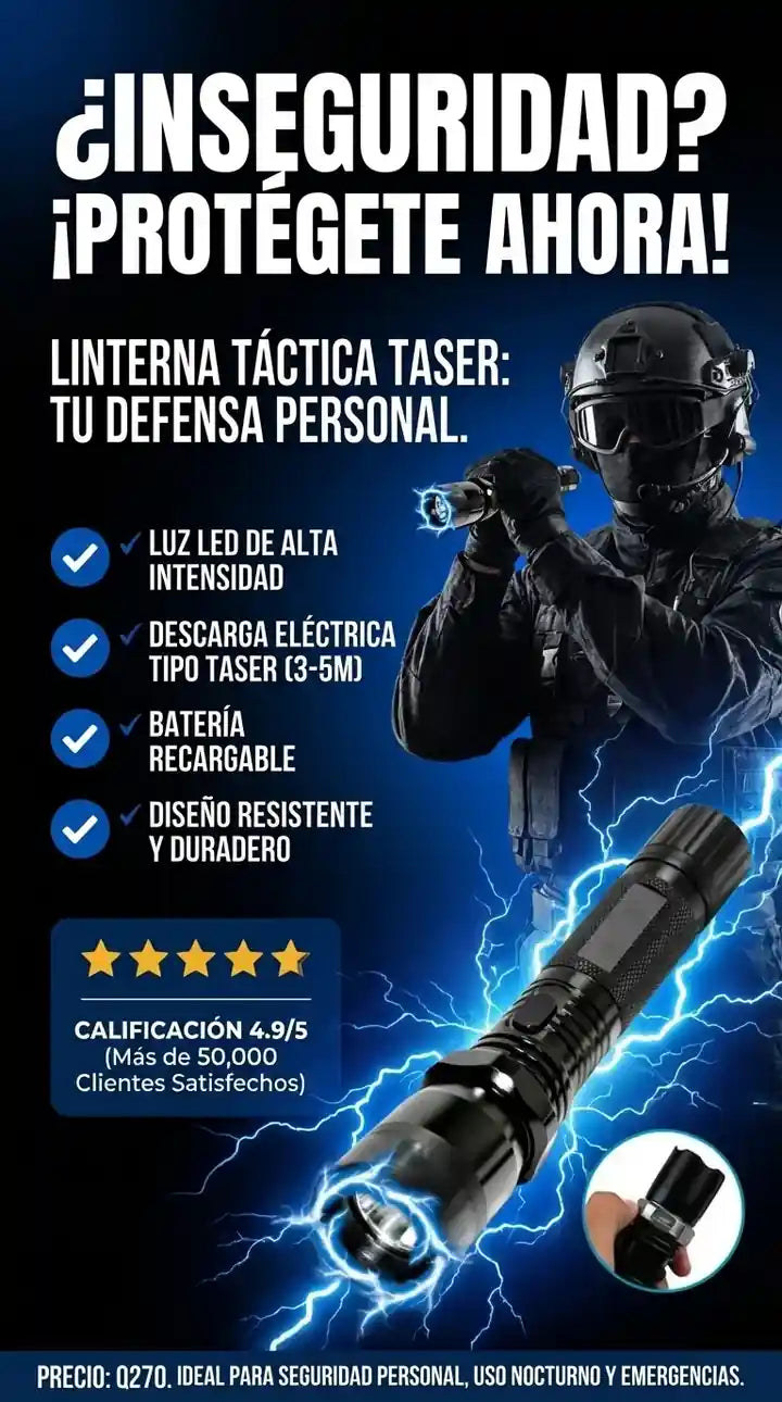 Linterna Taser - Defensa personal