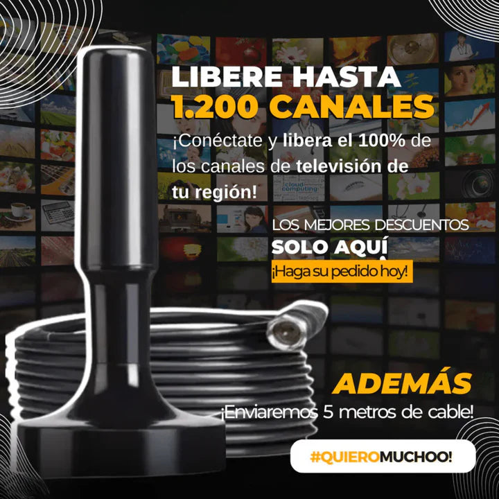 Antena TV Ilimitada - Disfruta Canales HD sin pagar Mensualidades