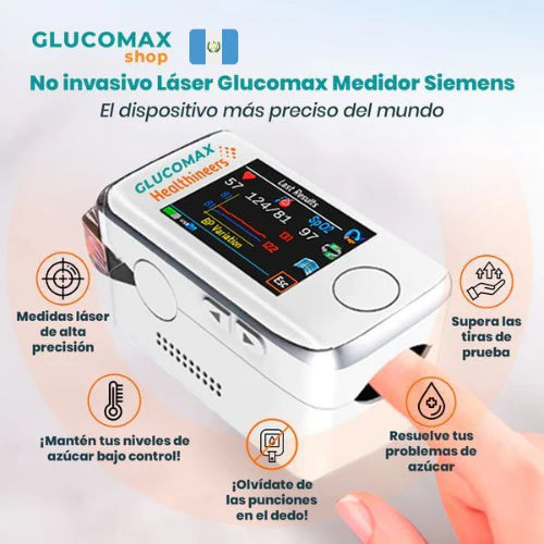 Medidor Láser Para Glucosa en Sangre No Invasivo GlucoMax - No Más Pinchadas DESCUENTO CIERRE DE TIENDA SOLO HOY HASTA 23:59!!! + REGALO SOPRESA